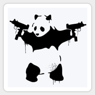 Black Panda Sticker